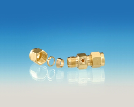 High Pressure Brass Double Ferrule Fittings for Fogging System