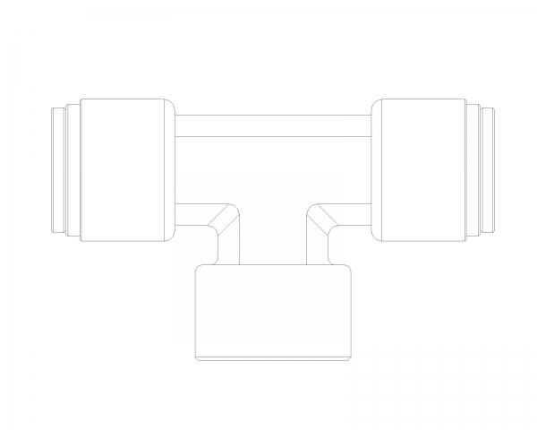 Female Branch Tee Dot Fitting