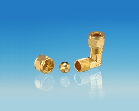 Brass Compression Elbow